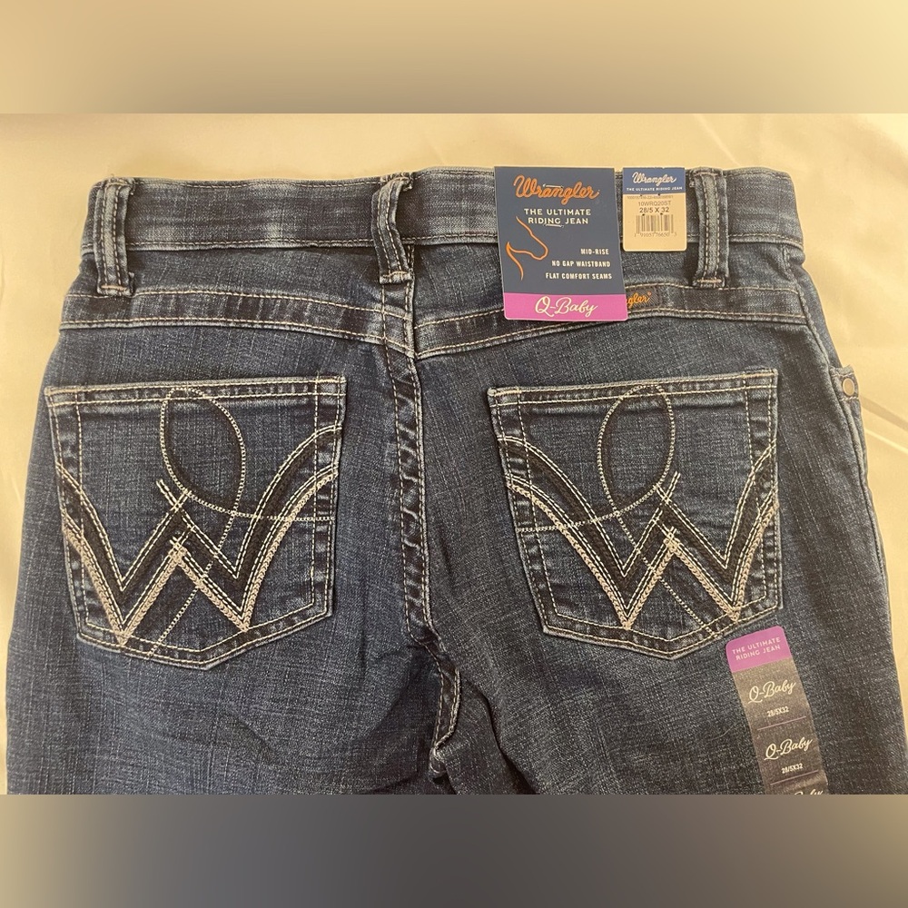 Wrangler Q-Baby Riding Jeans Size 28/5 x 32 - Picture 4 of 15